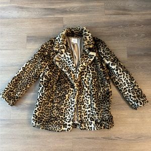 Leopard Coat Faux Fur